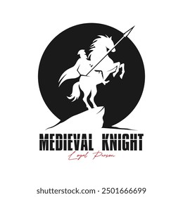 medieval knight logo icon design. This logo represents solidarity, leadership and loyalty