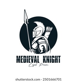 medieval knight logo icon design. This logo represents solidarity, leadership and loyalty