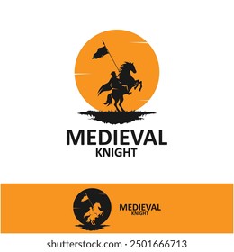 medieval knight logo icon design. This logo represents solidarity, leadership and loyalty