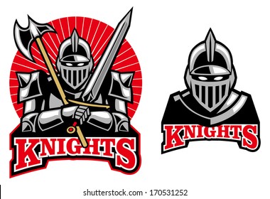 Medieval Knight Mascot