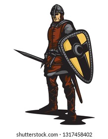 medieval knight vector