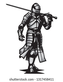 medieval knight vector