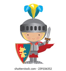 Medieval Knight Vector Illustration Stock Vector (Royalty Free ...