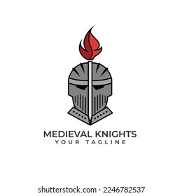 Ilustración vectorial del logotipo de Caballeros Medianos