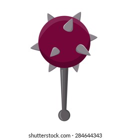 Medieval Mace isolated illustration on white background