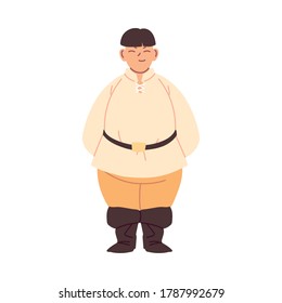 Medieval man cartoon design of Kingdom and fairytale theme Vector illustration
