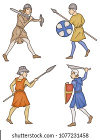 Medieval Manuscript Soldiers