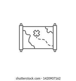 Medieval, maps icon. Element of medieval period icon. Thin line icon for website design and development, app development. Premium icon