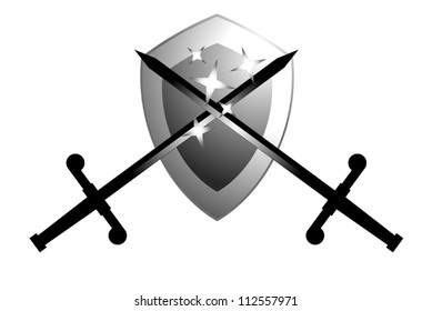 Medieval metal emblem