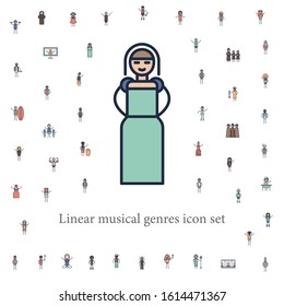 medieval musician icon. musical genres icons universal set for web and mobile