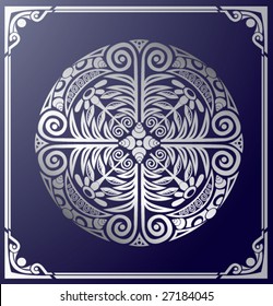 medieval ornament details in frame