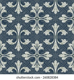 Medieval Ornament Seamless Background Pattern