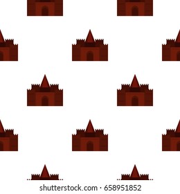 Medieval palace pattern seamless for any design vector illustration