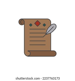 Medieval paper icons are suitable for your web, apk or projects with medieval themes
