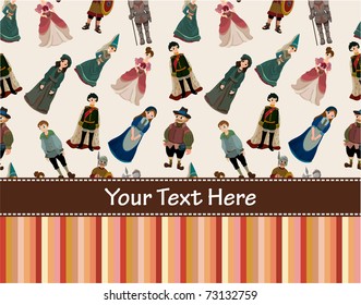 medieval people card