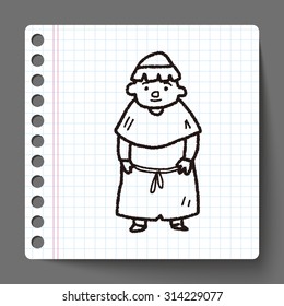 medieval people doodle