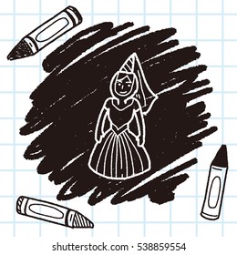 medieval people doodle