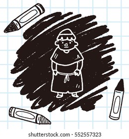 medieval people doodle