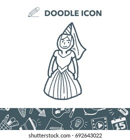 medieval people doodle