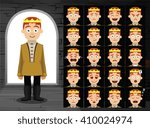 Medieval Prince Cartoon Emotion Faces Vector Illustration