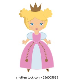 Medieval Princess Vector Illustration Stock Vector (royalty Free 