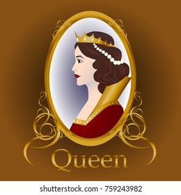 medieval Queen vector illustration