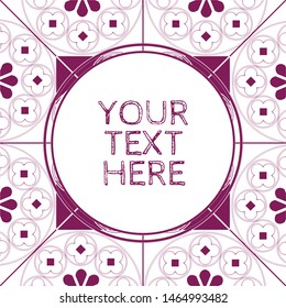 medieval rose inspired pattern design