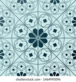 medieval rose inspired pattern design