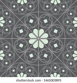 medieval rose inspired pattern design