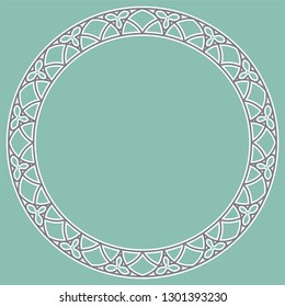 Medieval round ornament for stained glass in a gothic style. Useful for background, wallpaper, fabrics, tiles and mosaics, infographic or presentation.