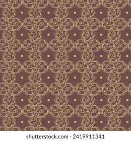 Medieval Seamless Pattren with Floral Motif 