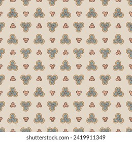 Medieval Seamless Pattren with Floral Motif 