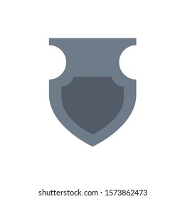 medieval shield with flat style icon vector illustration design