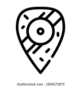 medieval shield line icon vector. medieval shield sign. isolated contour symbol black illustration
