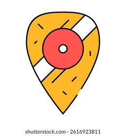 medieval shield line icon vector. medieval shield sign. isolated symbol illustration