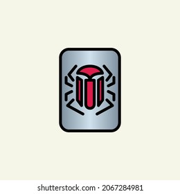 Medieval shield linear color icon.
Shield symbol isolated on white background.
Vector logo illustration for ui, web, mobile app.