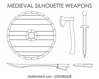 Medieval Silhouette Weapons
