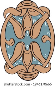 medieval simple pattern wall decoration color