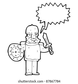 medieval soldier cartoon