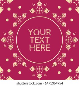medieval star graphic toile in berry pink & rose gold