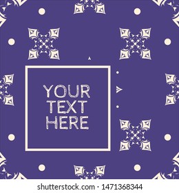 medieval star graphic toile in purple & silver