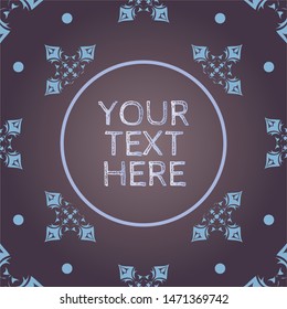 medieval star graphic toile in winter ice
