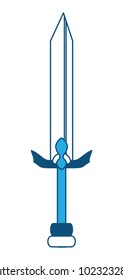 Medieval sword icon