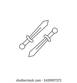 Medieval, sword icon. Element of medieval period icon. Thin line icon for website design and development, app development. Premium icon