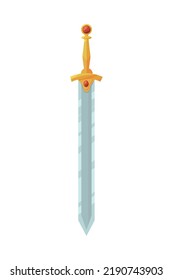 icono de espada medieval aislado