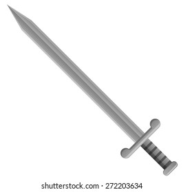 Medieval Sword Vector Icon Stock Vector (Royalty Free) 272203634 ...