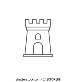 Medieval, tower icon. Element of medieval period icon. Thin line icon for website design and development, app development. Premium icon