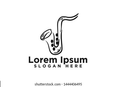 Medieval Trumpets, Saxophone Logo Designs