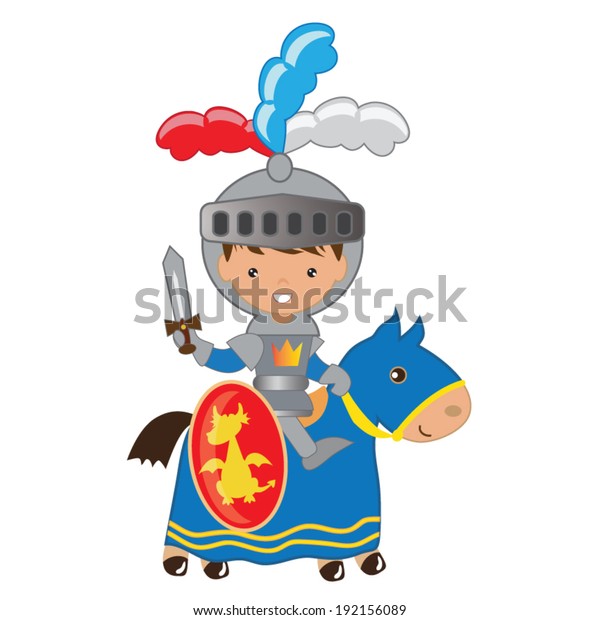 Medieval Vector Knights Illustration Stock Vector (Royalty Free ...