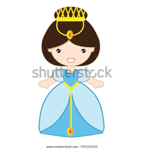 Medieval Vector Princess Illustration Stock Vector (Royalty Free) 192156125